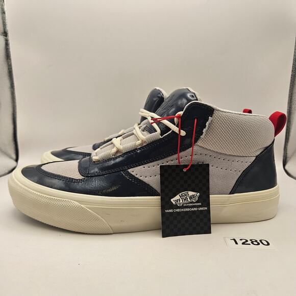 VANS X QUARTERSNACKS MEN\'S 12 MC 96 RARE MID TOP SNEAKER GREY BLUE main image 3